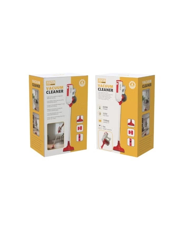 Denx DX2920 Vacuum Cleaner – 600W Powerful Motor, Efficient Suction, Lightweight Design, Easy Dust Collection, Ideal for Home & Office Cleaning - Image 3